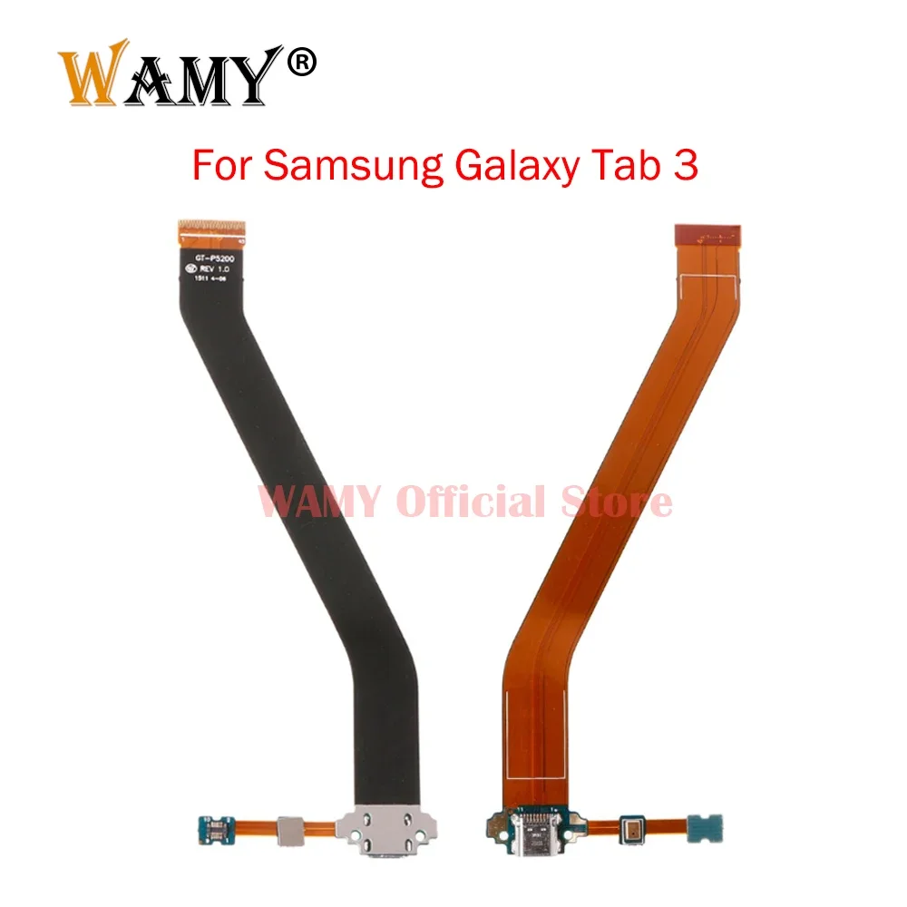 

WAMY New USB Charging Port Connector Microphone Flex Cable For Samsung Galaxy Tab 3 10.1 P5200 P5210 GT-P5200 GT-P5210