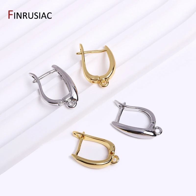18K Gold Plated Earring Hooks, High Quality Women Earring Findings, DIY Earwire Earrings Jewelry Making Supplies Wholesale