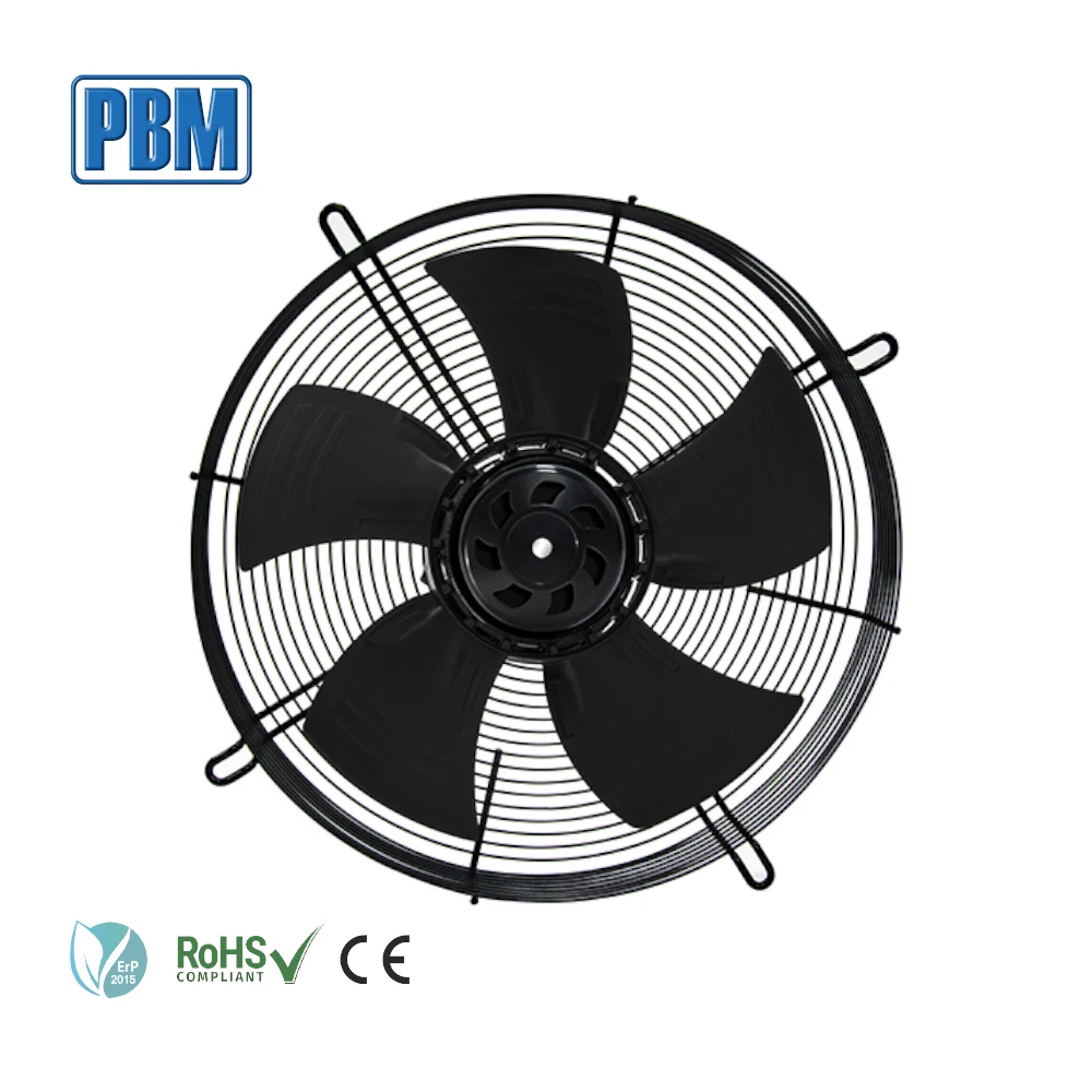230V/115V Axial Flow Fans 300mm IP55 EC Motor Plastic Blade OEM Support for Testing Unit