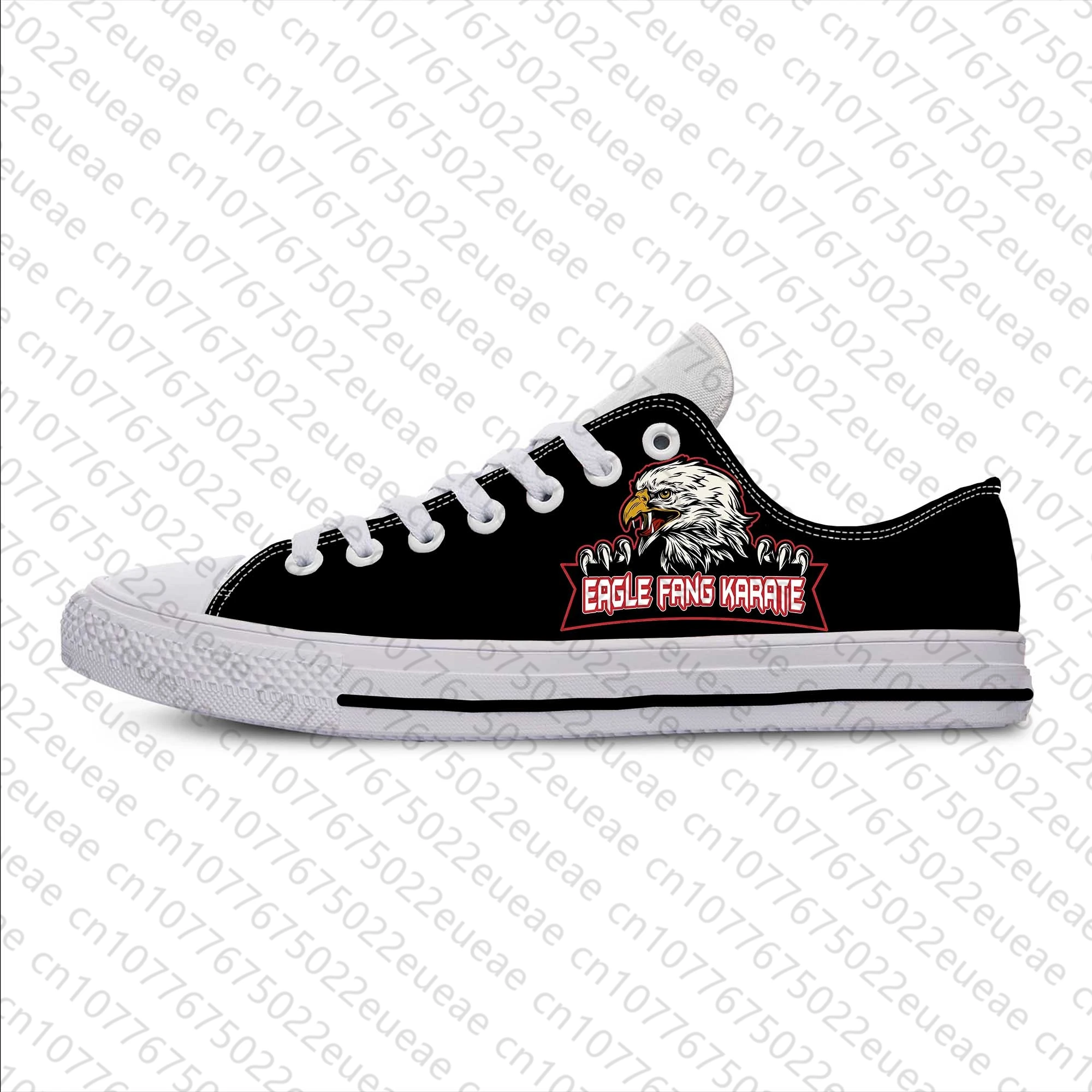 Kai Karate Anime Cartoon Fang Mode Kobra Adler lässig Stoff Schuhe Low Top bequeme atmungsaktive 3D-Druck Männer Frauen Turnschuhe