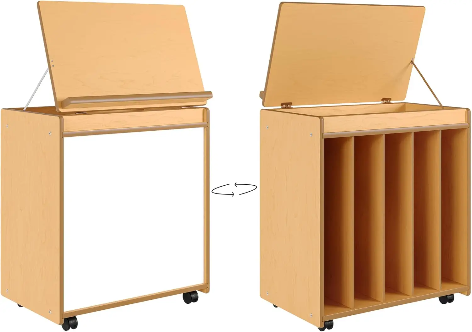 Kids Bookshelf Reading Corner Classroom Essentials Wooden Book Shelf Toddler Rooms Storage Preschools Daycare Assembly Required
