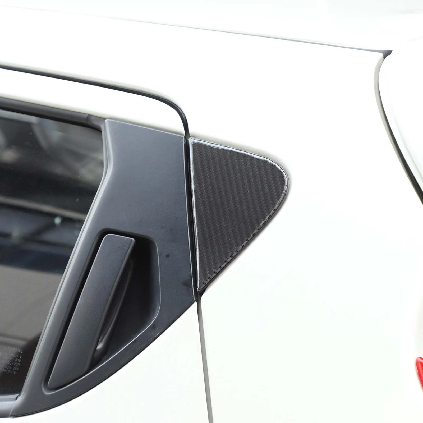 ل 2011-2019 نيسان جوك إنفينيتي ESQ لينة ألياف الكربون نافذة السيارة الخلفية لوحة الكسوة ملصق اكسسوارات السيارات