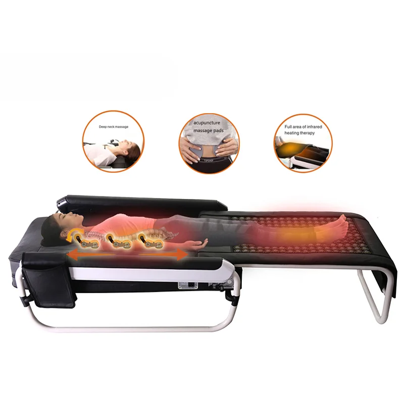 

Korea V3 Electric Heated Massage Bed Spine Traction Infrared Heating Therapy Massage Thermal Roller Bed