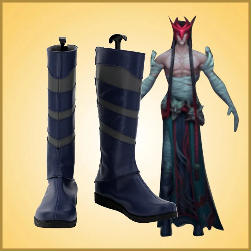 

LOL Yone Cosplay Boots Shoes Halloween Cosplay Prop Custom Made