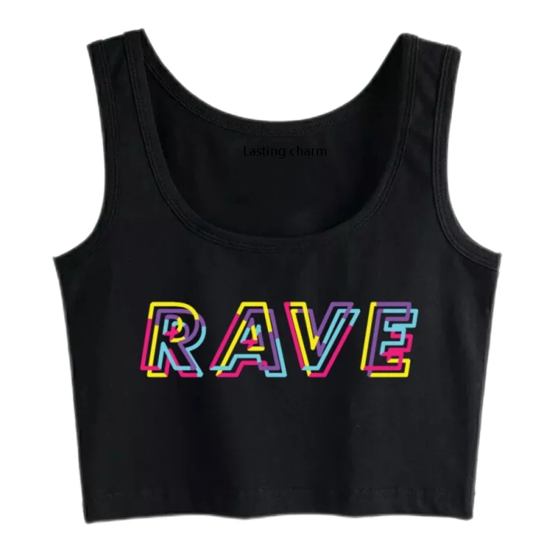 Долговечный очаровательный techrave Gabber Dj Edm Clubbing Raver Mode wripties Custom Y2k женский кроп-топ