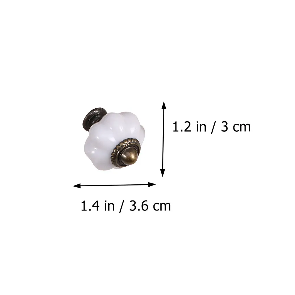 12Pcs Premium Ceramic Knobs for Drawers Cabinets Cupboards Wardrobe Desks Bookshelves Chests Fashion Stylish Home Upgrade