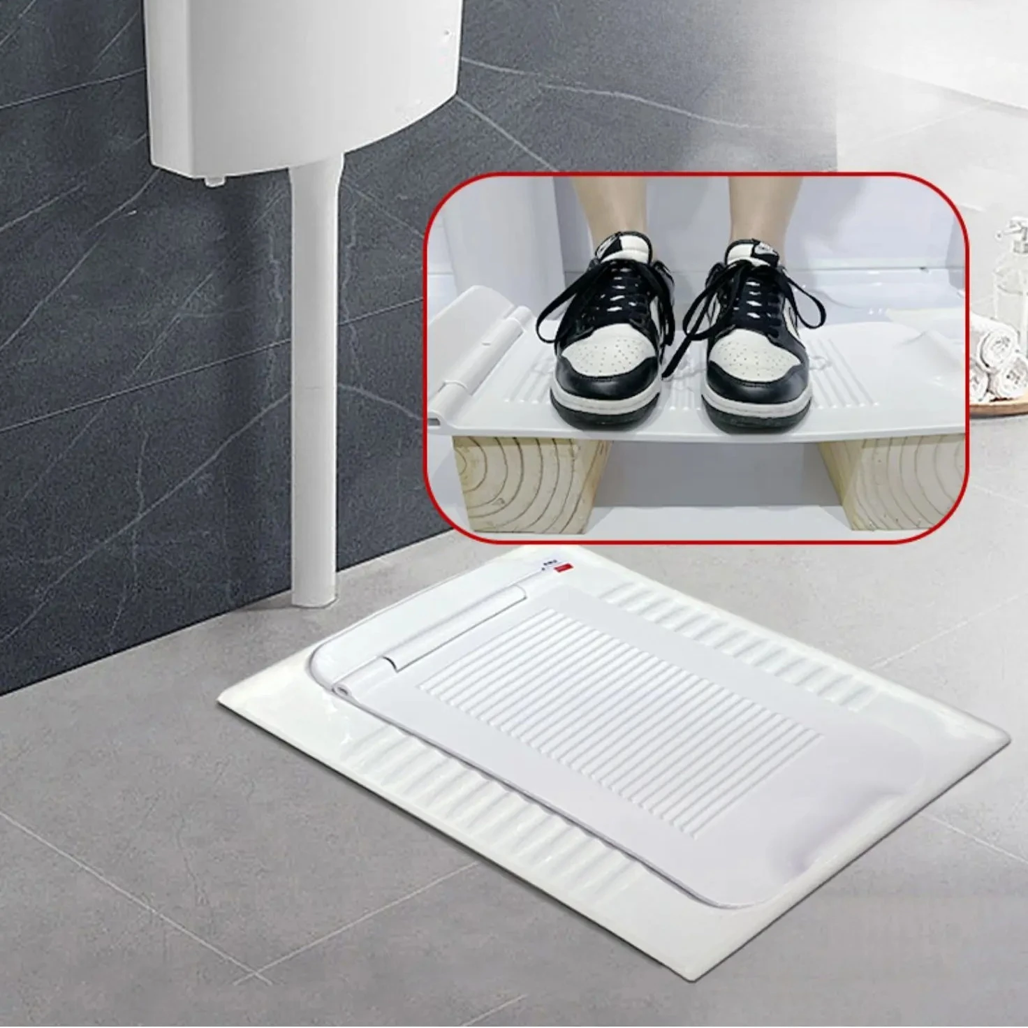 

Крышка для унитаза с педальным сливом, универсальная крышка для напольного унитаза, педальный дезодоратор, аксессуары для ванной комнаты