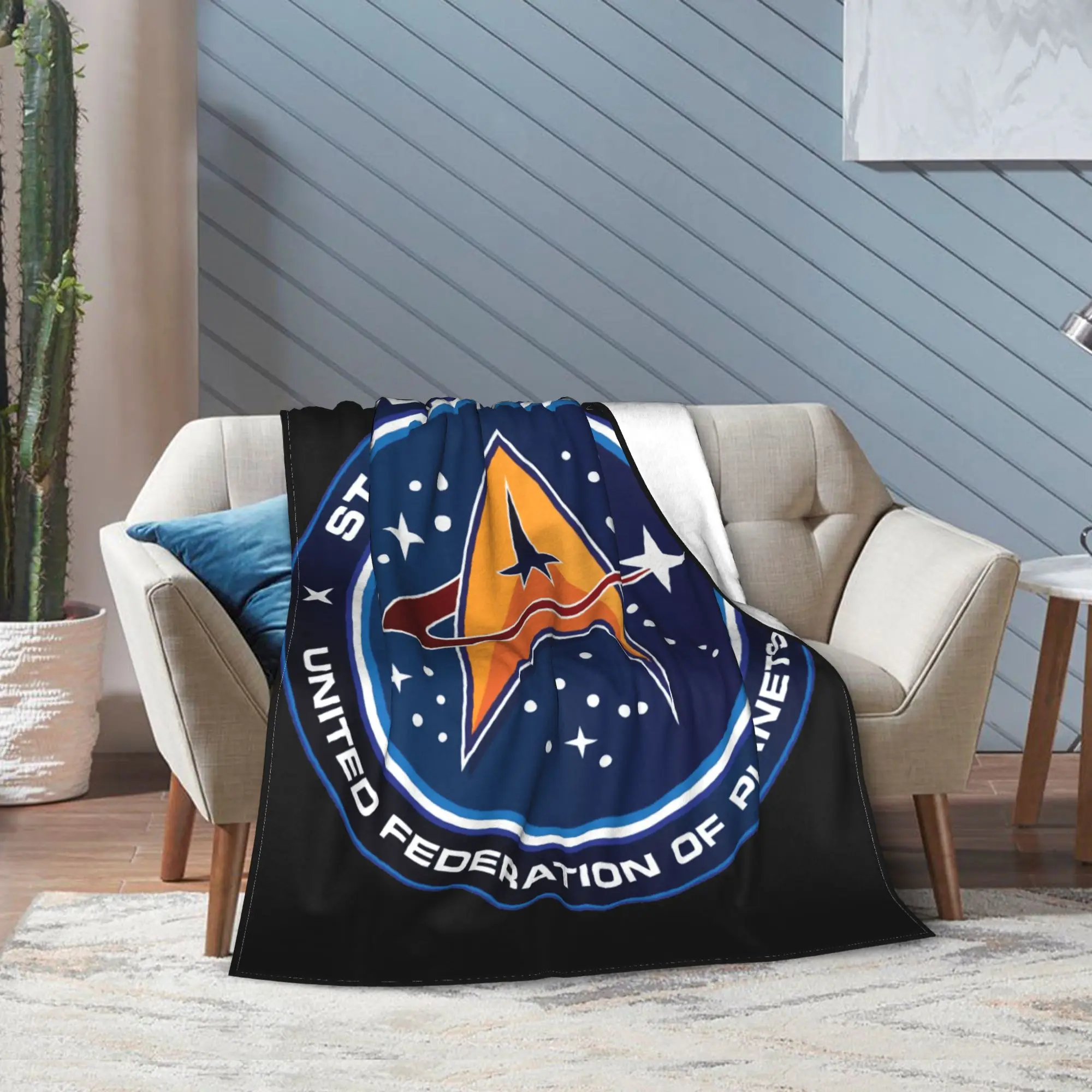 Star Treks Starfleet Blanket Cozy Soft  Throw Blankets for Sofa 50x60 Inch Multi-size Quilt
