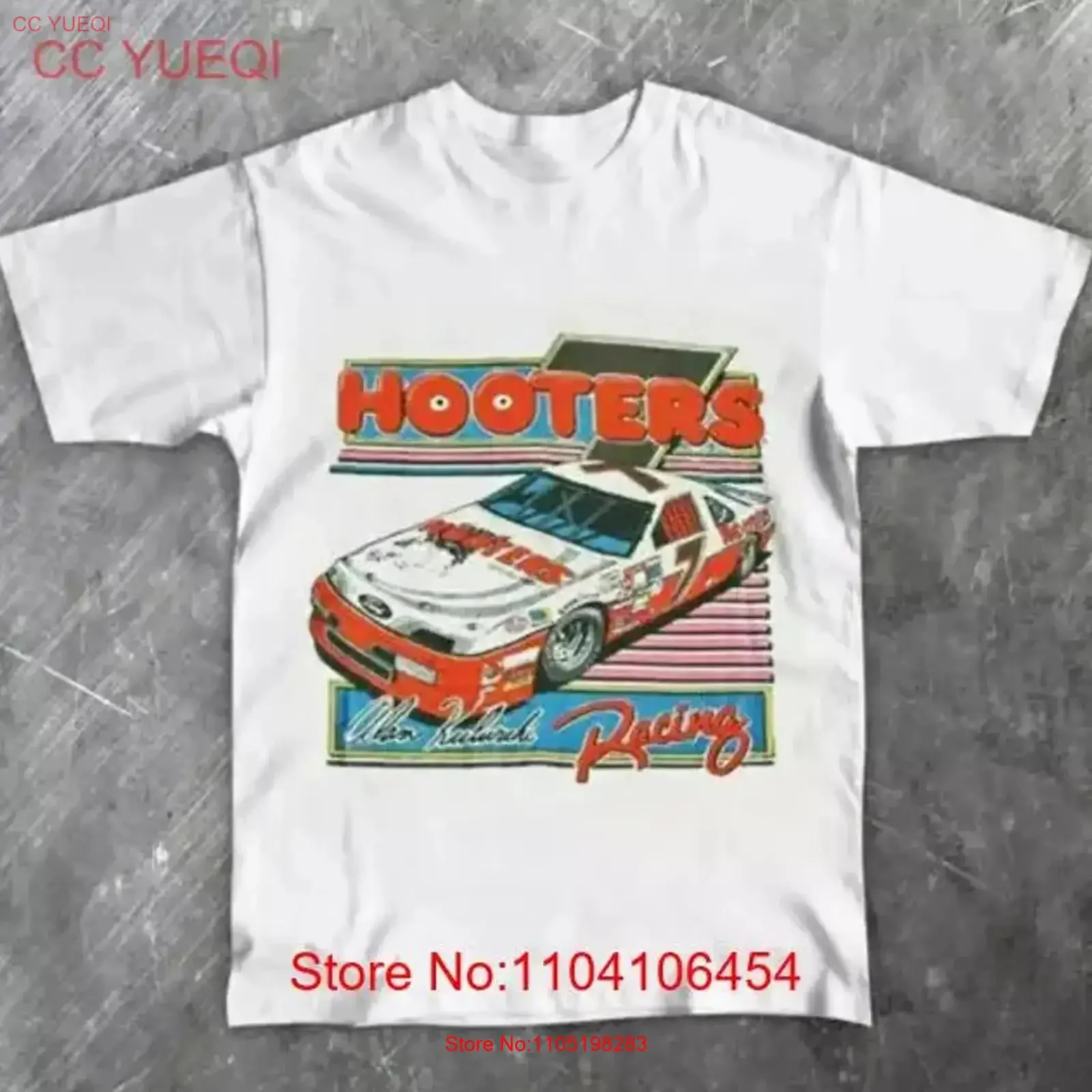 

Винтажная футболка Hooters Racing, лучший подарок для мамы, рождественский горячий винтажный стираный дышащий топ для повседневной носки, растягивающийся homme
