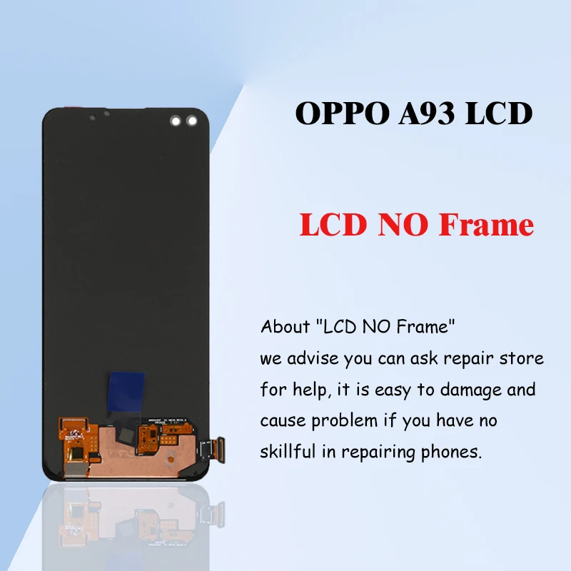 OLED/TFT For OPPO A93 LCD Display Touch Scree  A93  CPH2121 CPH2123 Display LCD Screen Assembly Parts