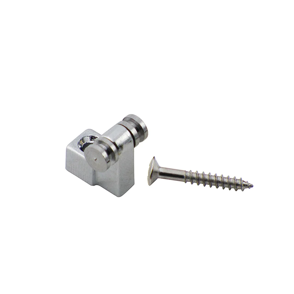 Fleor retentores de cordas de guitarra elétrica de metal, 4 peças, rolo guia de árvores, preto + cromado para peças de guitarra fd st tl