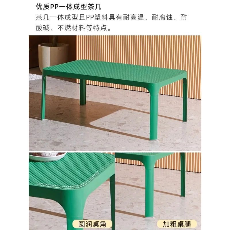 

Simple outdoor plastic chair Living room coffee table Long table Backrest sofa Leisure chair Dining table and chairs