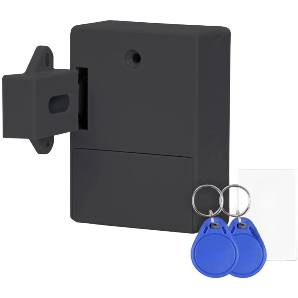Card Swipe Operated Cabinet Lock for Secure Entry to Storage Drawers Electronic Keyless Design with for rebound Mechanism