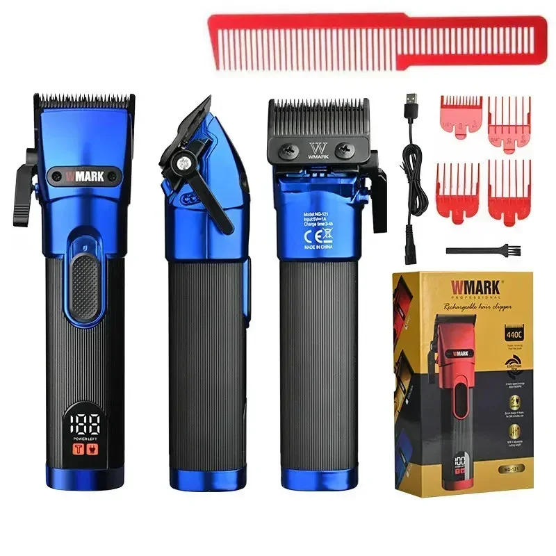 NEW! Professional Hair Trimmer WMARK 7000RPM/6500 RPM NG-121 Hair Clipper Rechargeable Clipper with LED Display