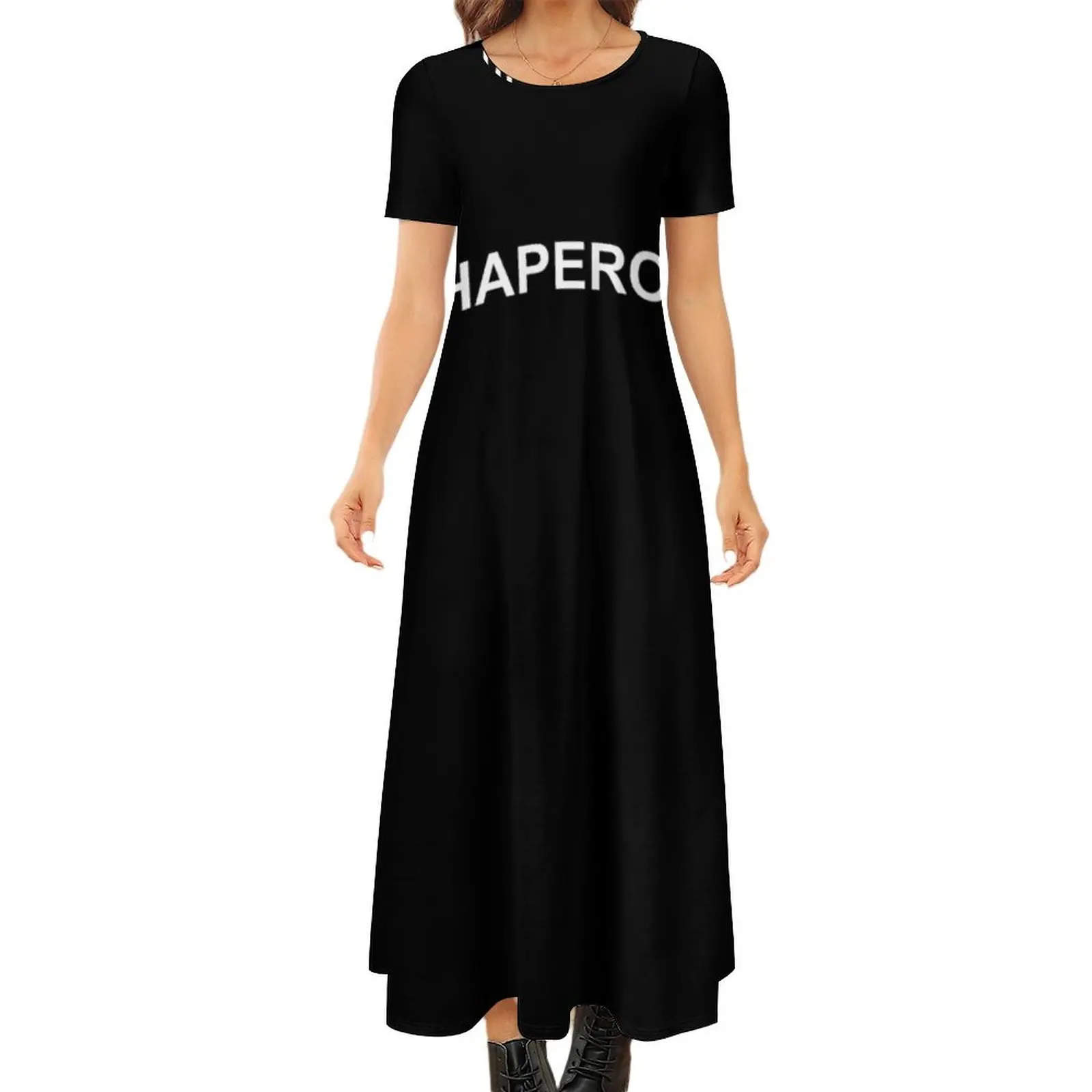 

Chaperone Shirt Prom Outfit Idea Dances Sports Round Neck Short Sleeve Dress Women"s summer suit Women long dress