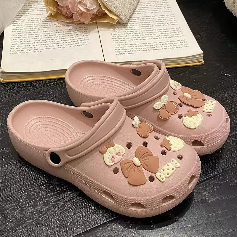 2024 Fashion Sandals Waterproof Slippers Women Shoes Summer Outdoor Slides Soft Sole Garden Shoes Indoor Nursing Clogs Sandals