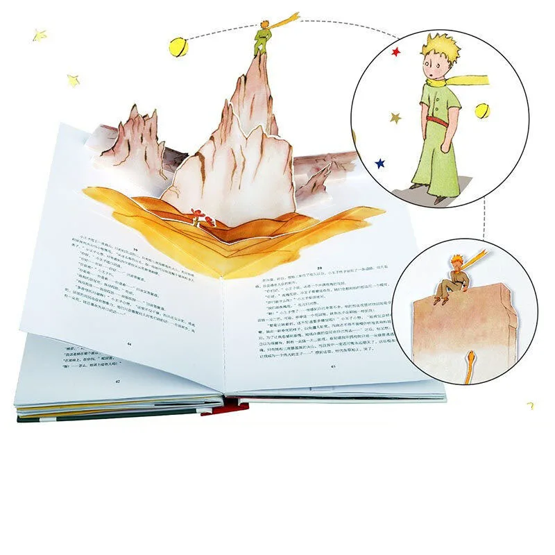 Children's Story The Little Prince Pop-up Book Collector's Edition Fun Classic 3D Pop-up Book