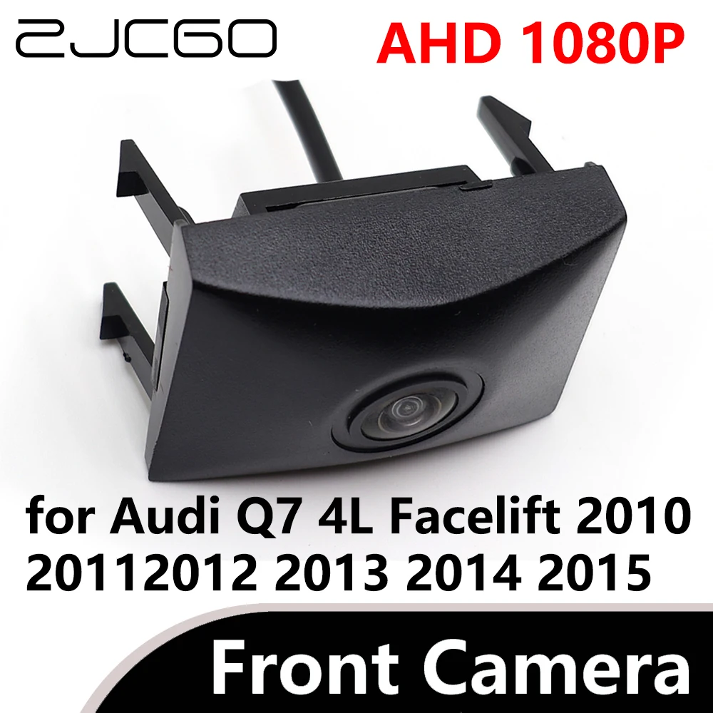 ZJCGO AHD 1080P CVBS 480P 170° Car Parking LOGO Front View Camera for Audi Q7 4L Facelift 2010 2011 2012 2013 2014 2015