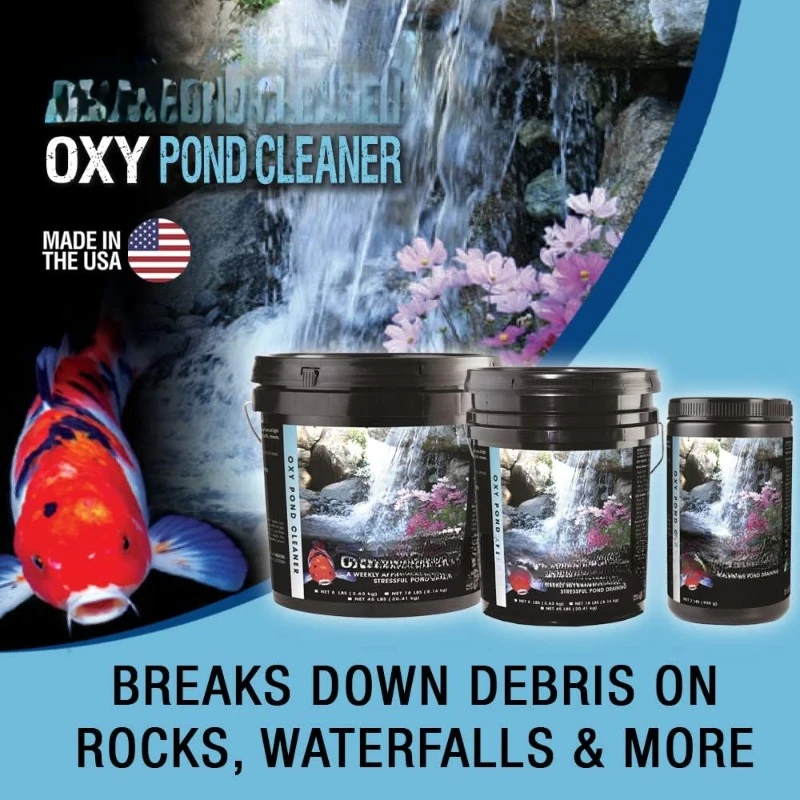 Pond Cleaner Treatment for Ponds, Fountains, and Water Gardens, Deep Cleans Light to Heavy Debris on Rocks, Waterfalls