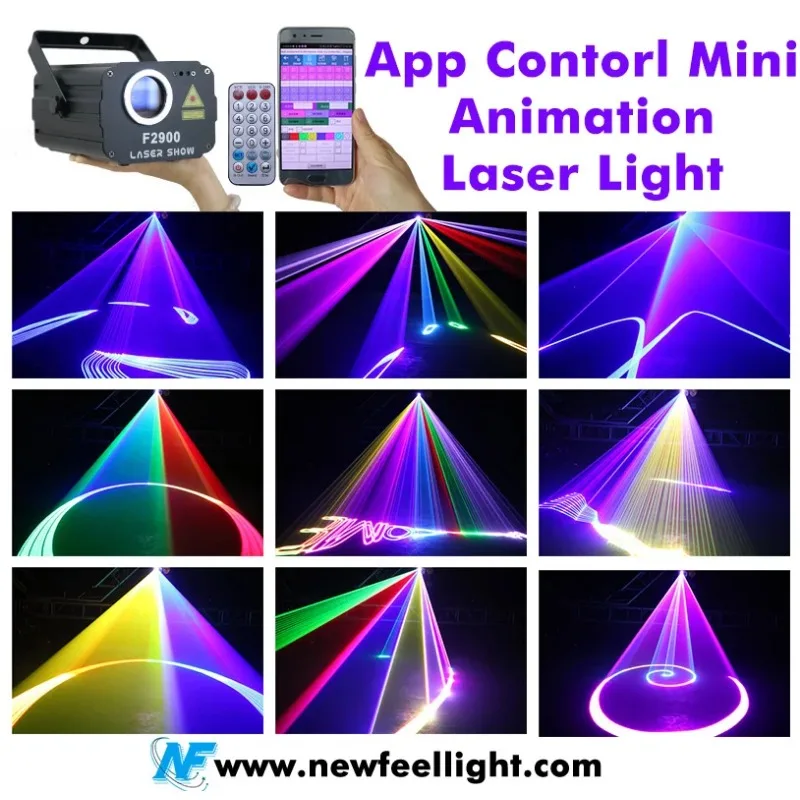 Newfeel Stage Lighting APP Control DIY Programmable Mini Portable Club Home Party Dj Disco Laser Light