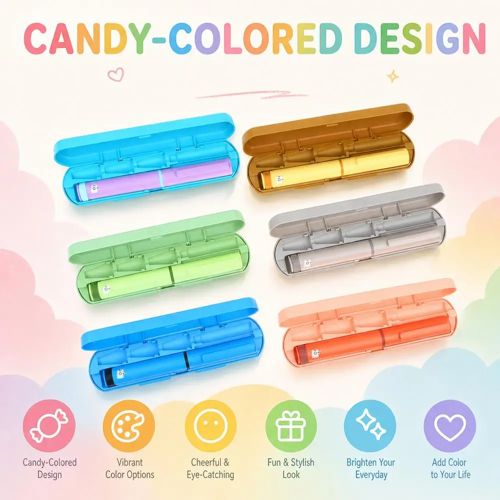 Reusable Insulin Injection Pen with Adjustable Dose Dial, Compatible with 3ml Cartridge, Durable Portable Insulin Injector 1pcs