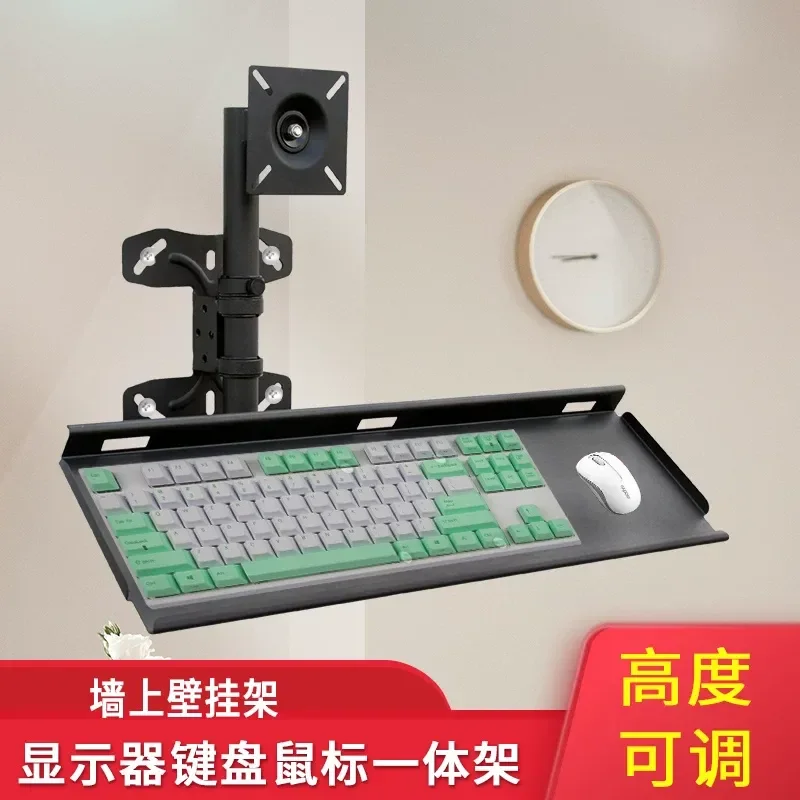 JMZ Monitor Wall Mount Hanger for Gamers Office Workers Heavy Duty Steel Adjustable 12 to 27 Inch Fits Most Screens Space