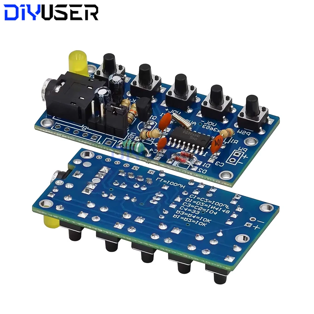 FM Radio Receiver Module PLL Digital Stereo DIY Kit for Car Home Audio 76-108MHz 1.8V-3.6V PCB Board