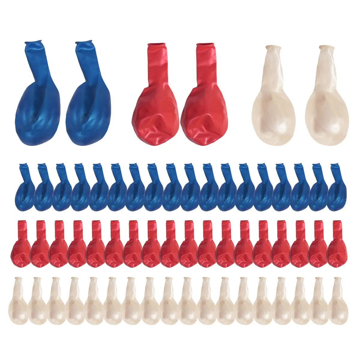 MALL 60 Pack Red White And Blue Balloons 12 Inch Latex Party Balloons Perfect Party Birthday Decoration For All Occasions