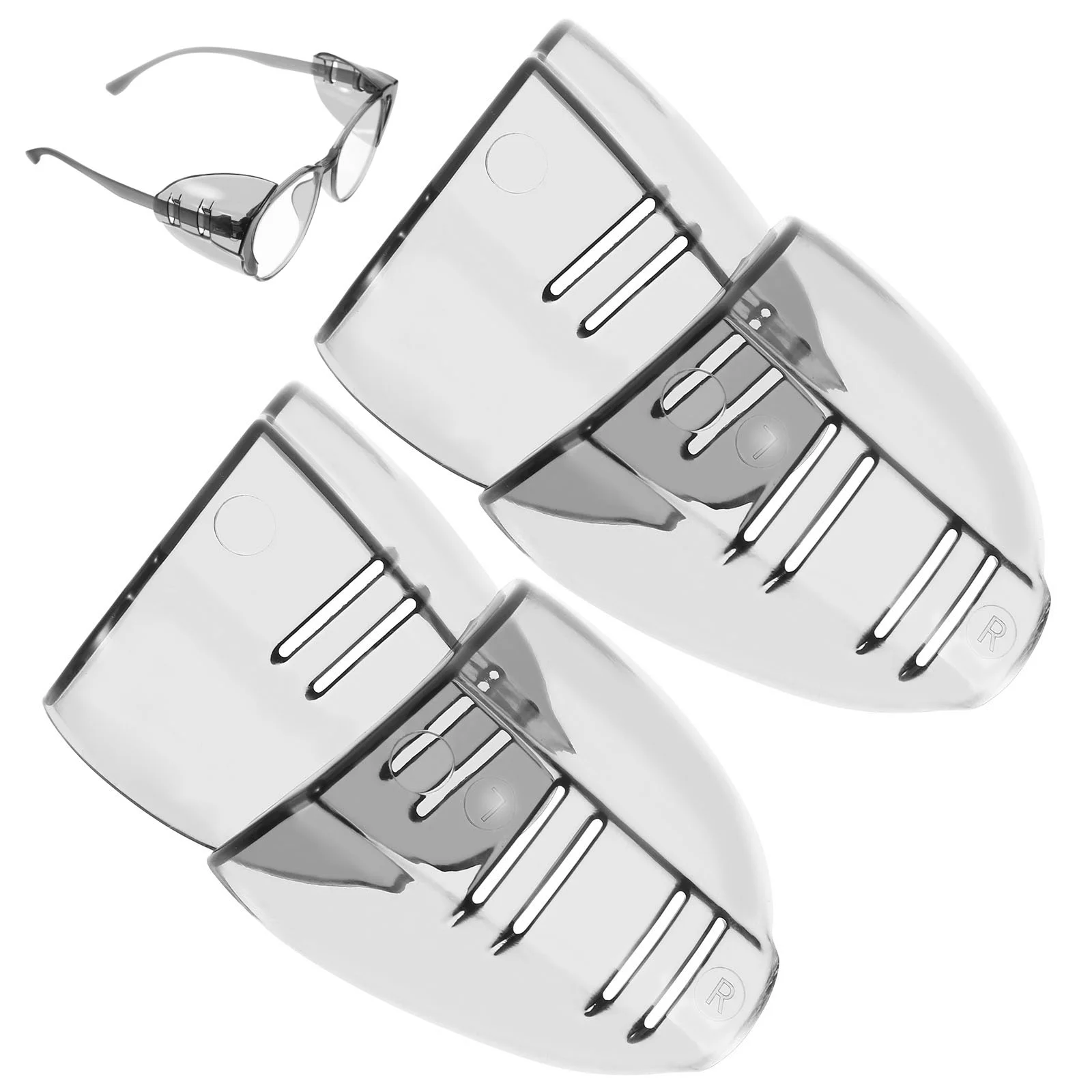 Glasses Side Protectors over The Safety Eye Shield Shields Clear Eyeglass for Eyeglasses Guards with