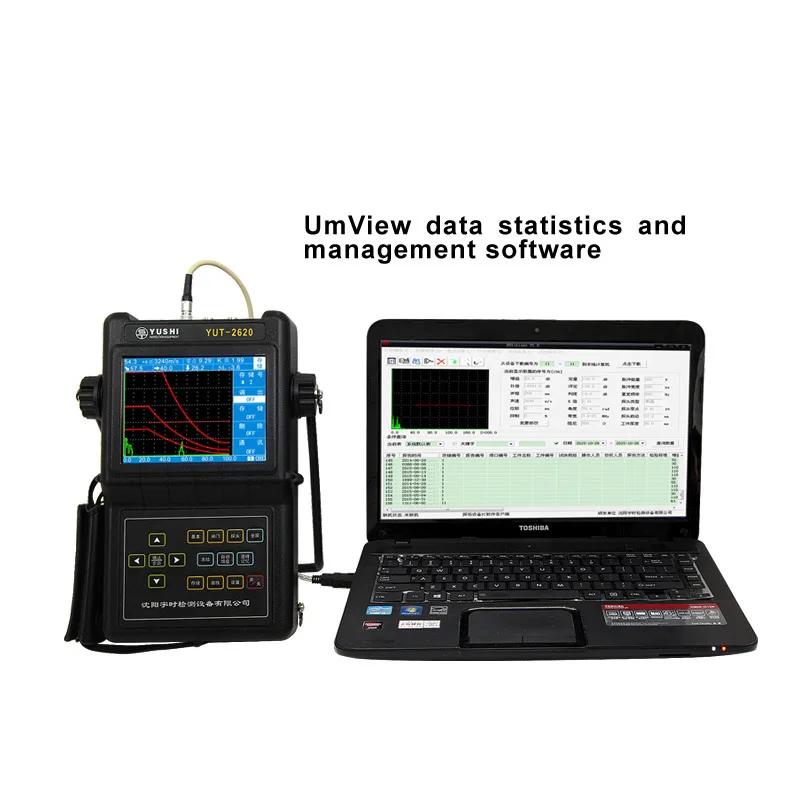 Defectoscope 0-6000 مللي متر DAC AVG وظيفة المحمولة الرقمية معدات اختبار اللحام بالموجات فوق الصوتية اختبار NDT UT NDE
