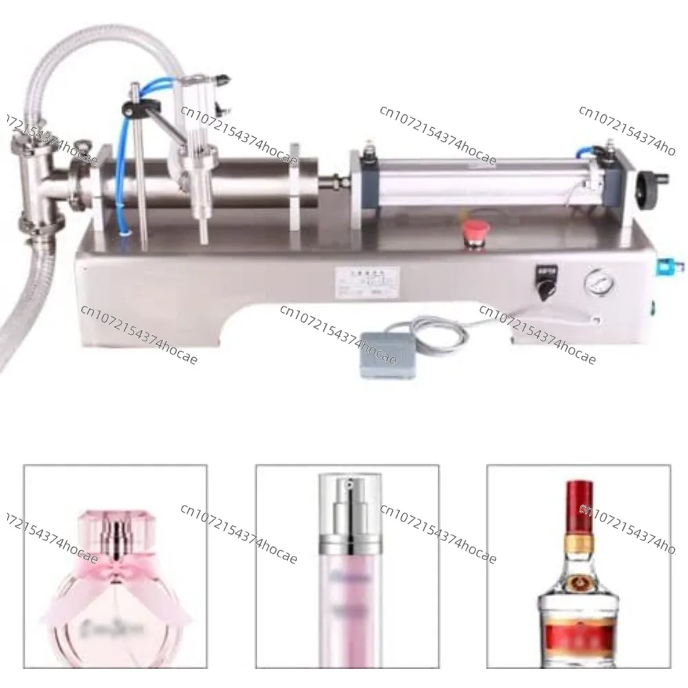 Industrial Horizontal Pneumatic Filler Self Priming Automatic Liquid Paste Bottling Filling Machine For Daily Chemical Food