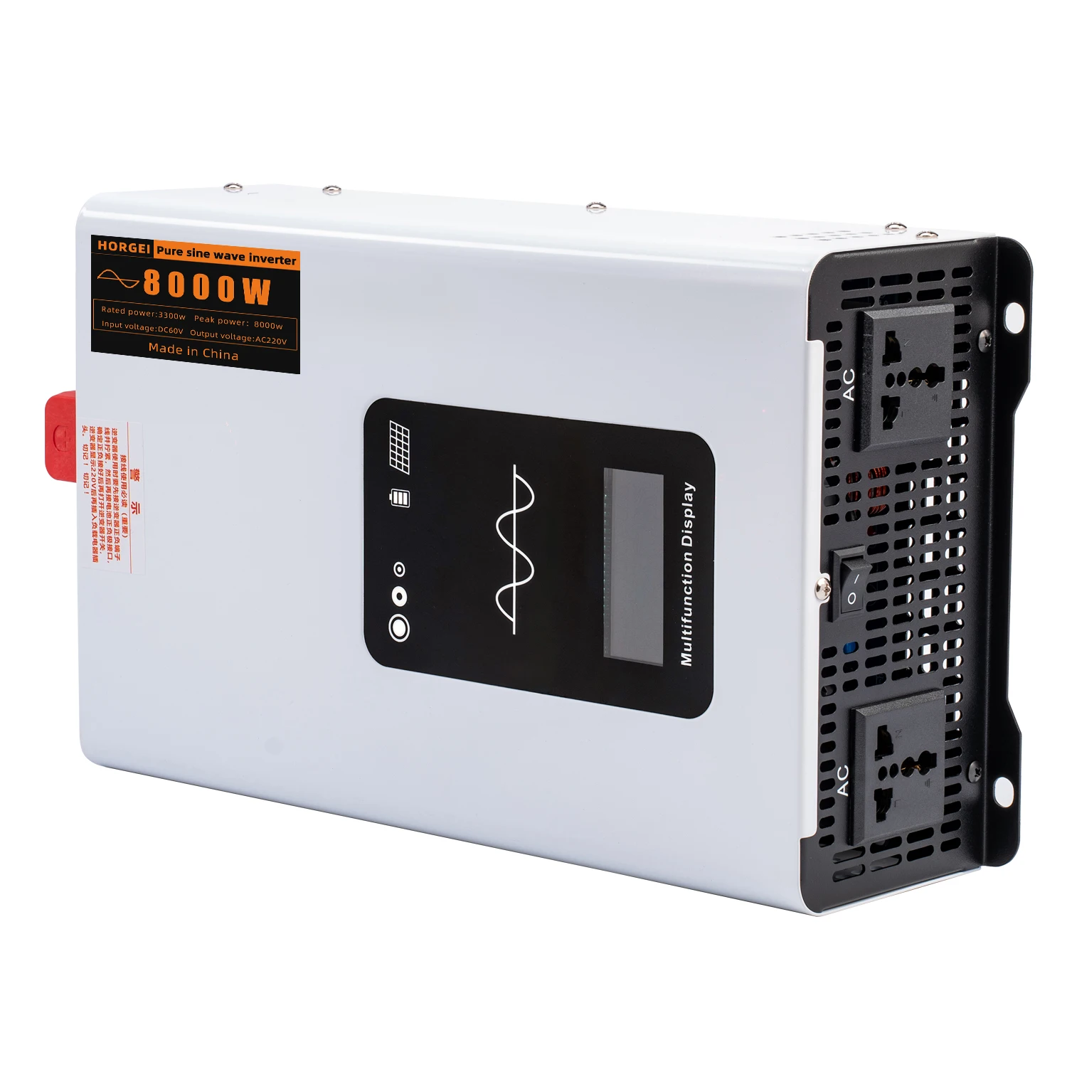 

Pure Sine Wave Inverter 8000W DC to AC Converter Single Output Power Inverter for Motor & Industrial Use 12V 24V 220V