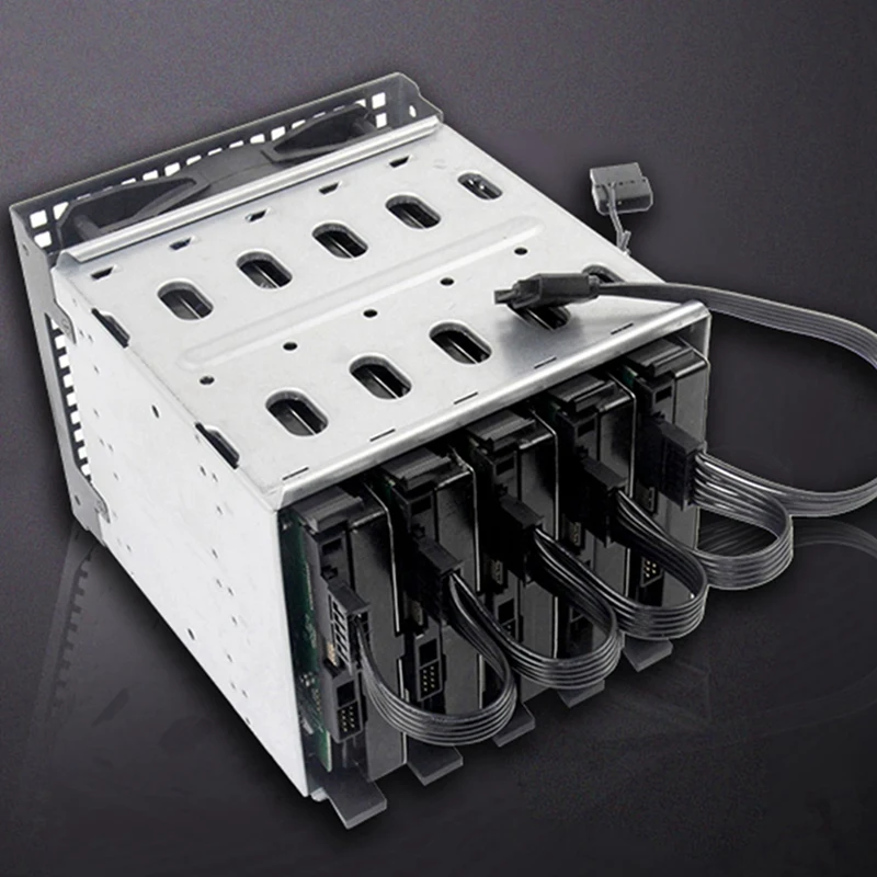 15 Pin SATA Power Extension Hard Drive Cable With 4Pin IDE To 5-Port Power Supply Cable,For Hard Drive HDD SSD PC