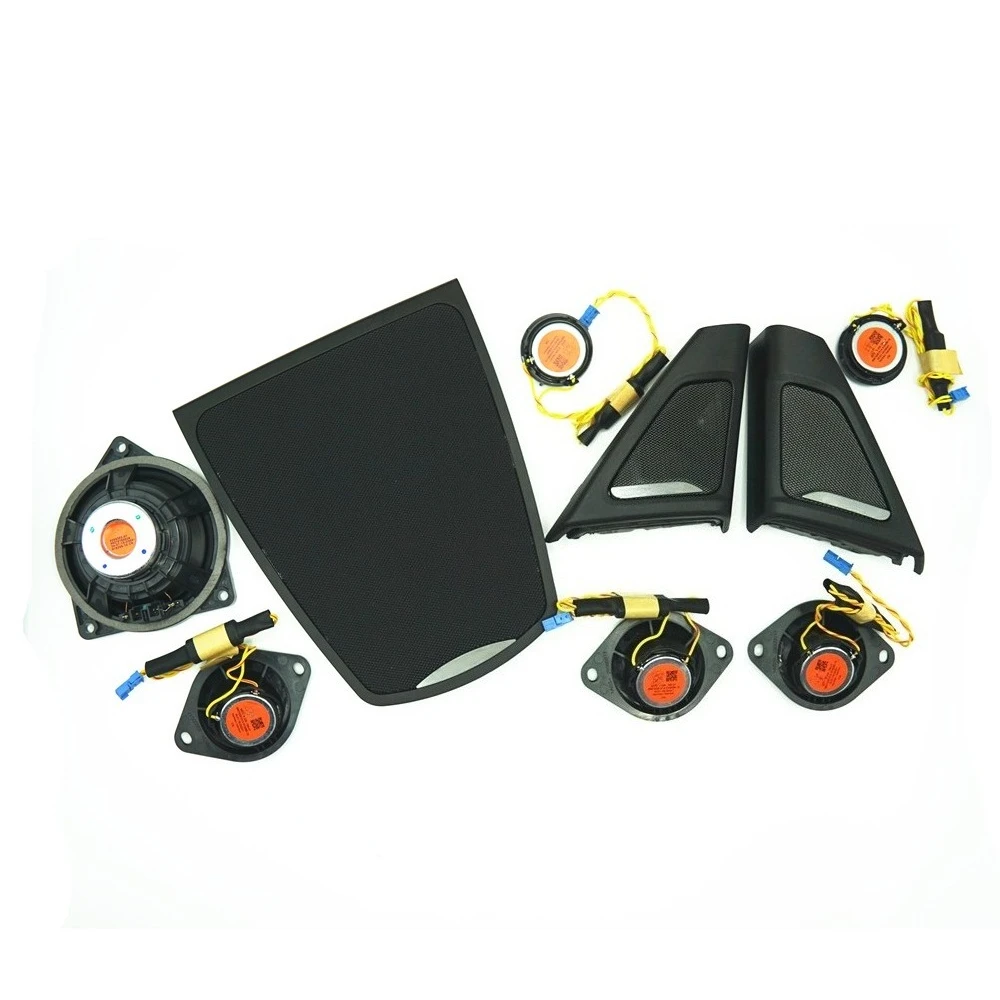 Автомобильный динамик и чехол для передней двери для BMW 5 серии F10 F11, треугольная головка твитера, тройной звуковой сигнал, громкоговорители, крышка динамиков
