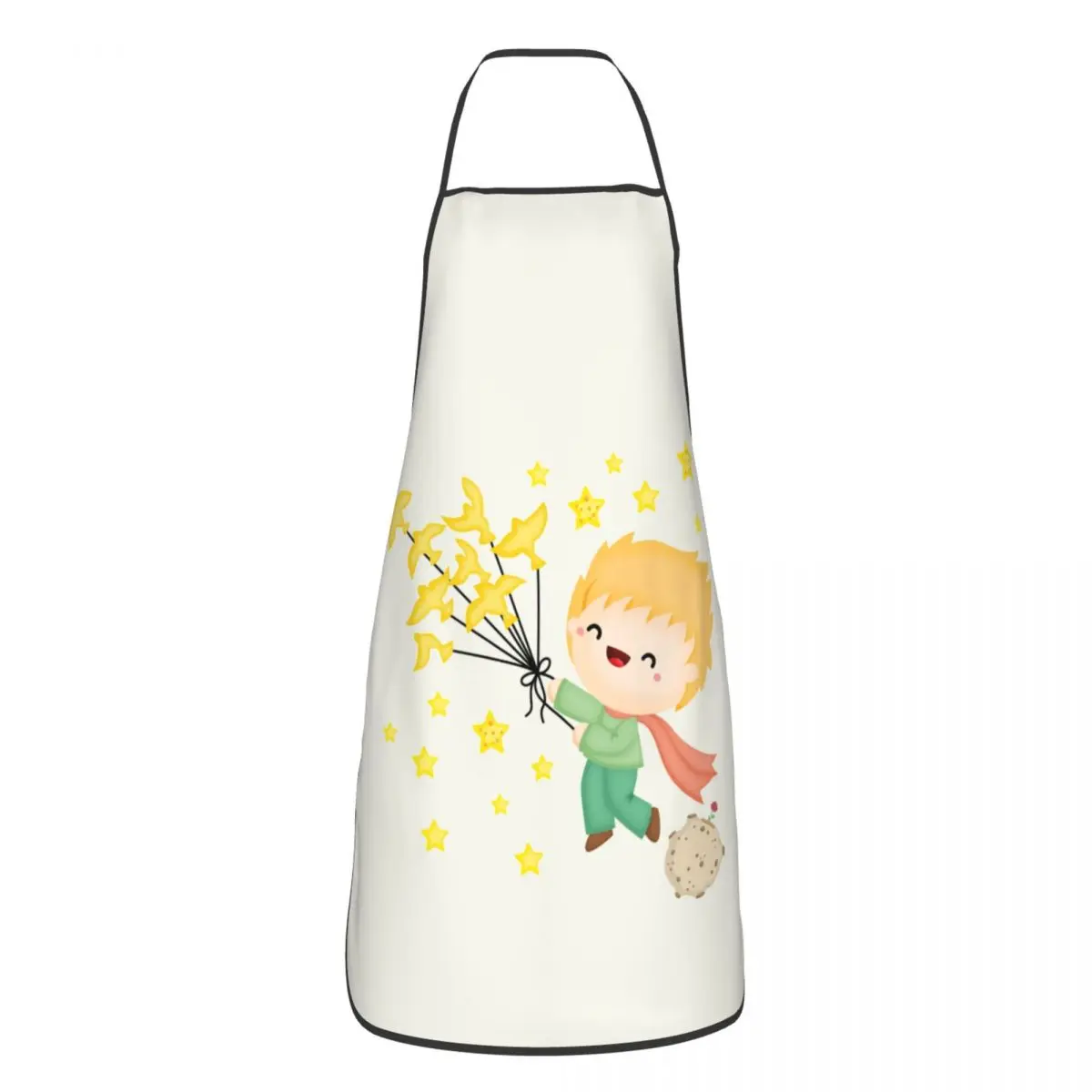 The Little Prince Flying With Birds Aprons for Women Men Le Petit Prince Adult Kitchen Chef Bib Tablier Cuisine Cooking Baking