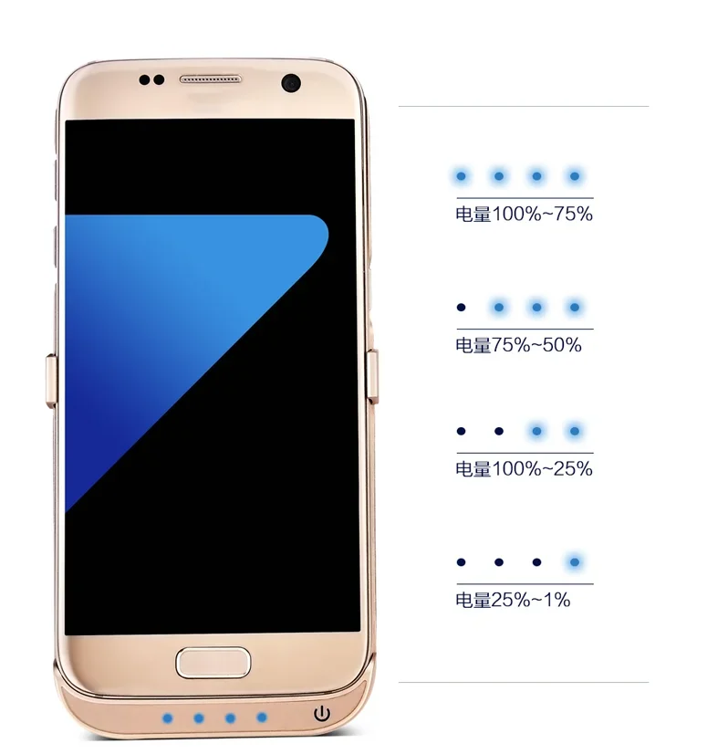 S7 Battery Case For Samsung Galaxy S7 Edge Charging Case Backup Power Bank Battery Charger Stand Back Cover 5000mah power bank