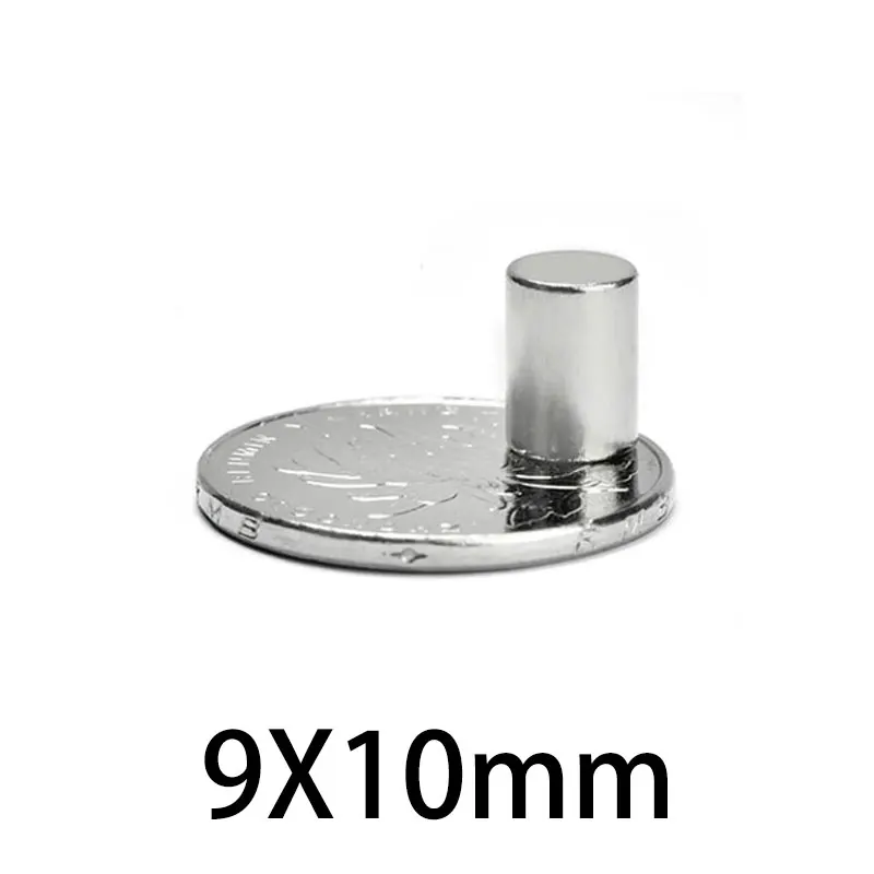 5 ~ 100 Stück 9x10mm Neodym-Magnet 9mm x 10mm n35 ndfeb Zylinder super leistungs starker starker Permanent magnet 9*10mm