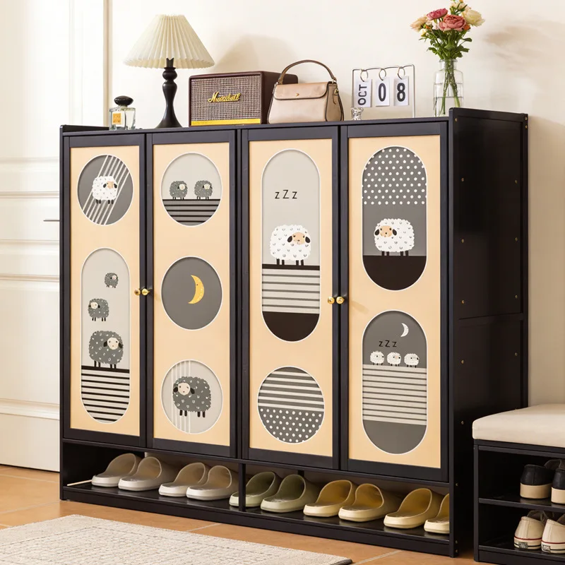 

Shoe rack, multi-layer indoor integration at the entrance of the household, against the wall to enter the door to store