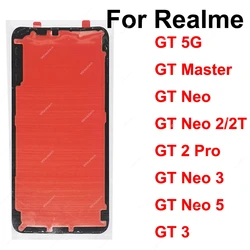 Cubierta trasera de batería para teléfono móvil, adhesivo de Marco trasero para Realme GT 2 Pro GT 3 GT Neo 3 2T 5 GT Mater Explorer