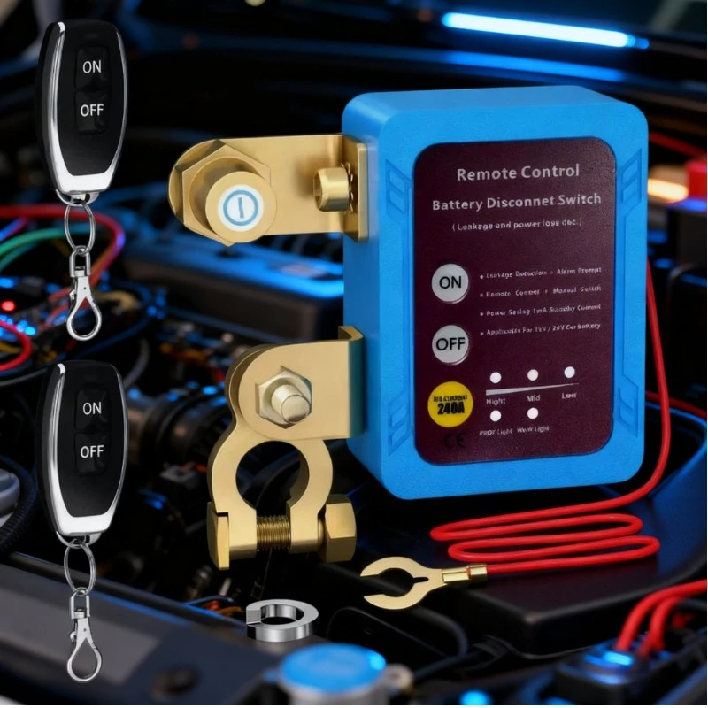 

For Universal Car Van Truck 12V 24V Battery Master Disconnect Switch Smart Remote Control Manual Power Cut Off Isolator Saver