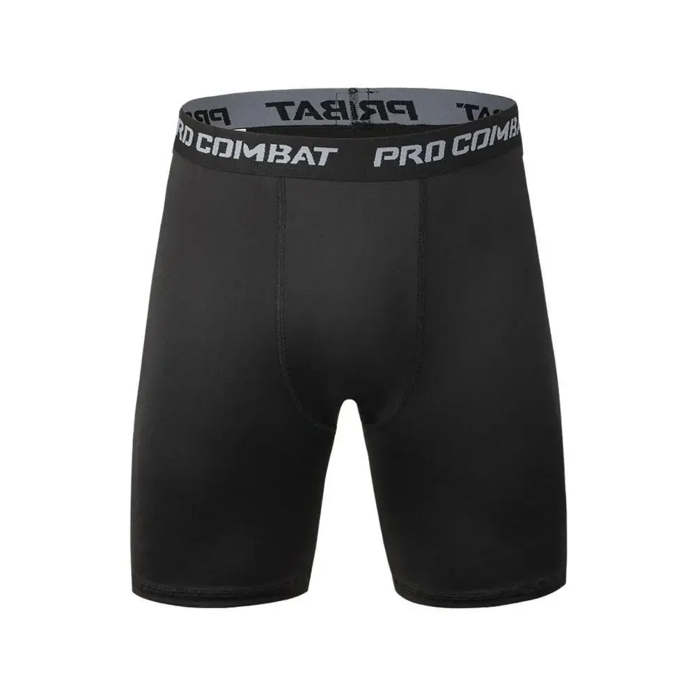 Pantalones cortos deportivos de secado rápido para hombre, Shorts ajustados para correr, novedad