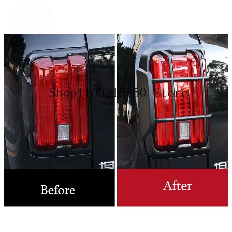 Accessories For Great Wall GWM WEY Tank 300 2025 2024 2023 Boot Tail Lamp Trim Frame Protective Cover Stickers