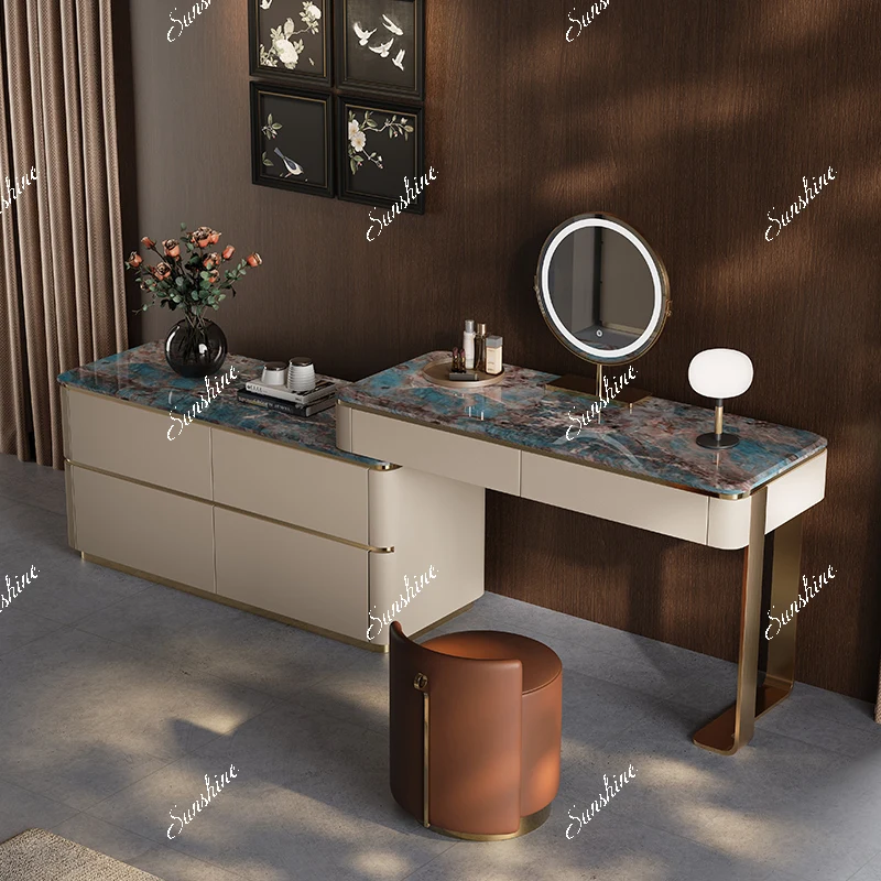 

Minimalist light luxury dresser chest integrated, combination bedroom high-end marble