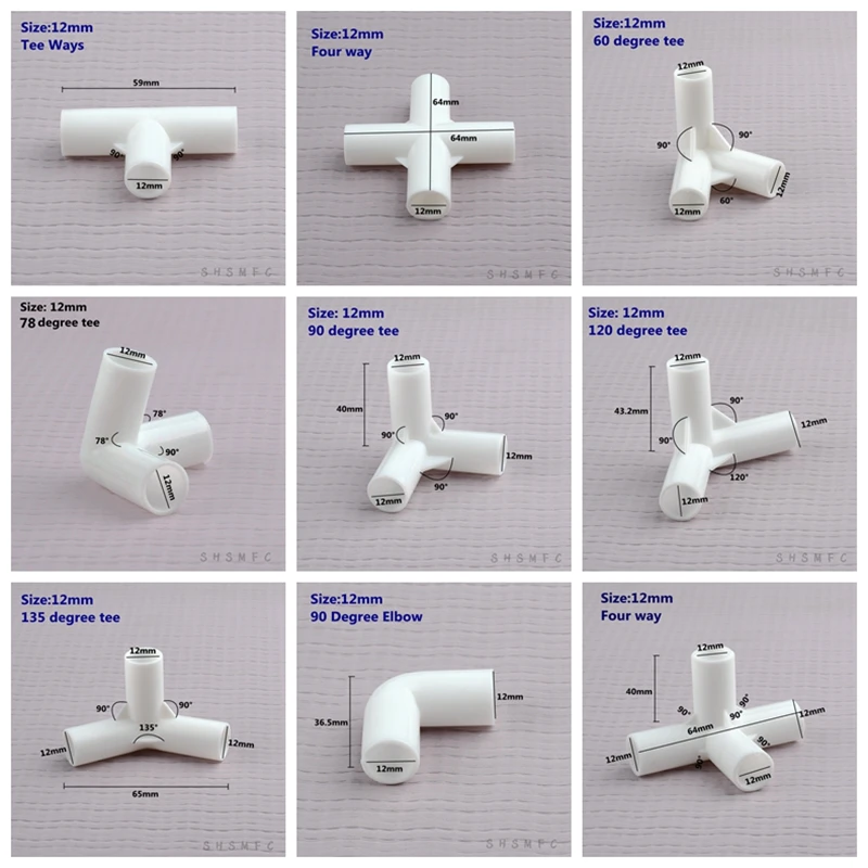 10-50 PCS ID 8mm 12mm 16mm 19mm Pipes Fittings Interface Accessories DIY Tube Connectors Fish Tank Accessories Garden Bracket