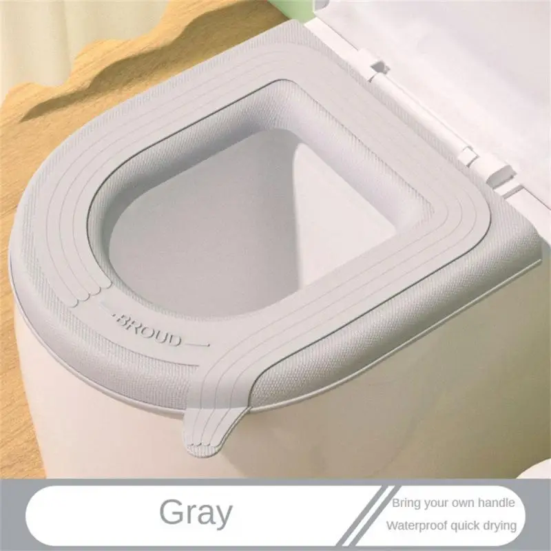 1PCS Waterproof Toilet Seat Cover Washable Sticker Bathroom Closestool Mat Universal Toilet Seat Cushion Household Toilet