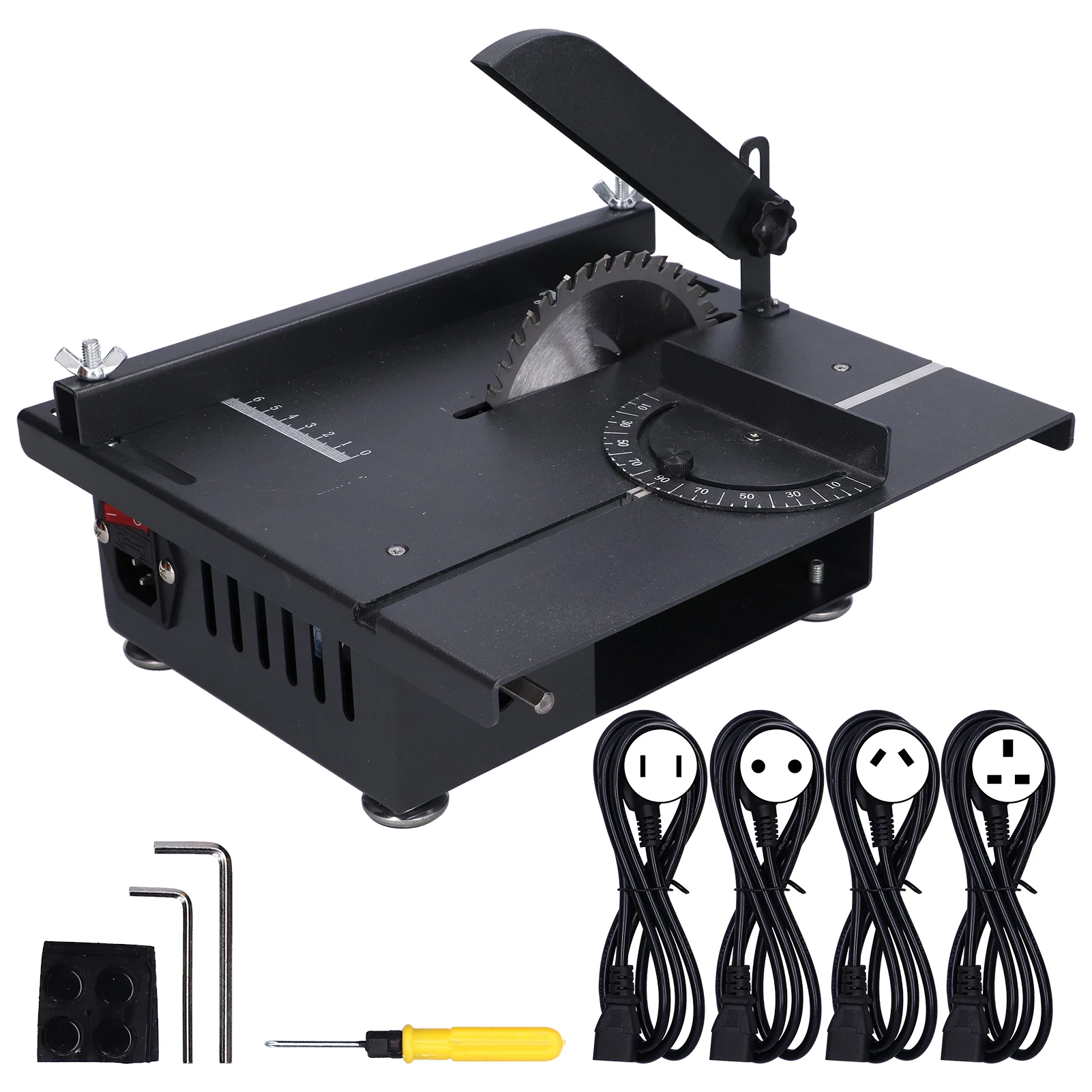 

Multifunctional Mini Table Saw Mini Table Saw Multifunctional Hobby Desktop Saws Polishing Set for Woodworking 1200W