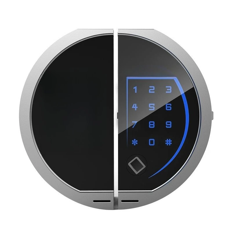 Офисный замок по отпечатку пальца Замок с паролем Одиночное открытие Двойное открытие Автоматический перевод Электрическая дверь Замок для стеклянной двери