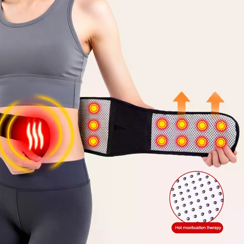 

Adjustable Magnetic Waist Belt Therapy Back Women Man Massage Steel Plate Support Protector Self-heating Massager Strap