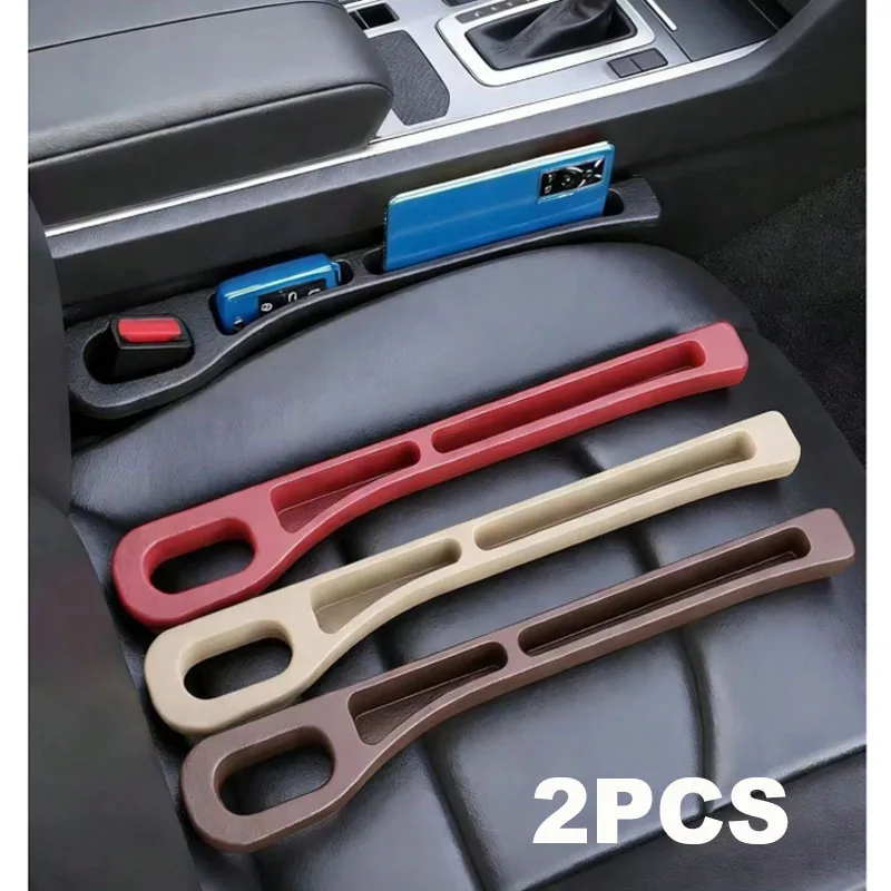 Car Seat Gap Filler Storage Box, Dual Slot Design, Durable Leak-Proof Material, Can Store Keys, Phones, Cards, Coins, Reduce Sea