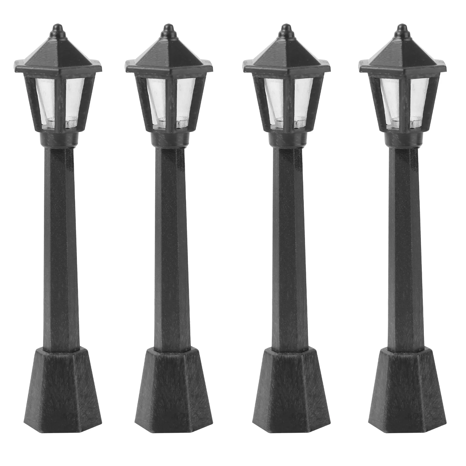 

4 Pcs Mini Street Light Playing House Accessories Decoration Gas Lamp Model Simulation Life Scene House Toy DIY Gifts Acces